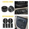 For GMC Radio A/C Decals Climate Control Button Stickers + Control Repair Knob