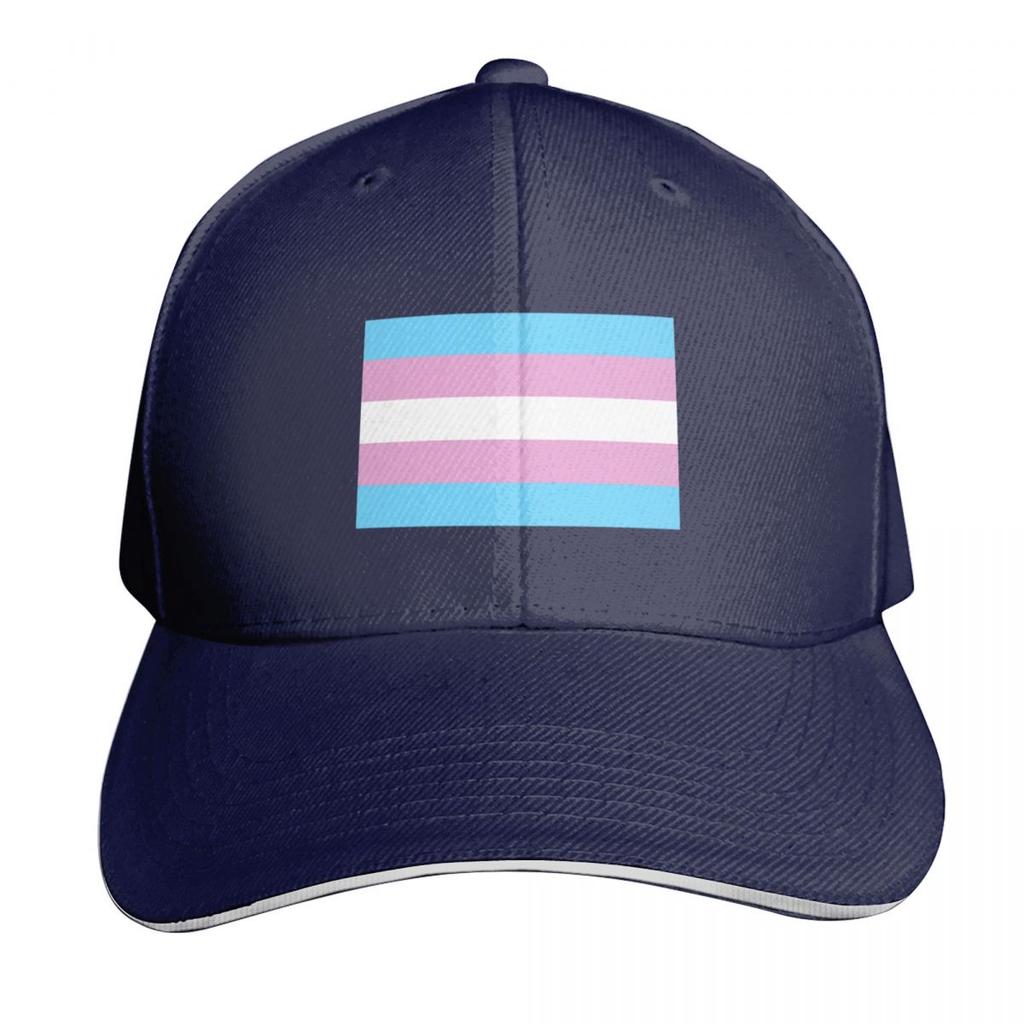 Trans Pride Flag Baseball Cap Gift For Him Her Casual Daily Wear Quick Dry Performance