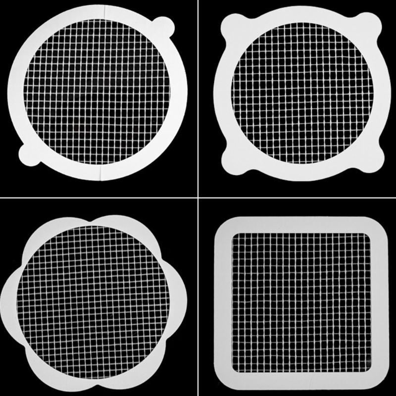 10pcs Disposables Shower Drain Hair Catcher Cover Bathroom Sewer Sink Drain Tool