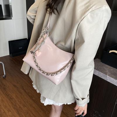 Kette Unterarmtasche Damenmode Bucket Bag 2025 neu schlichte Nische lässige Schulter Umhängetasche