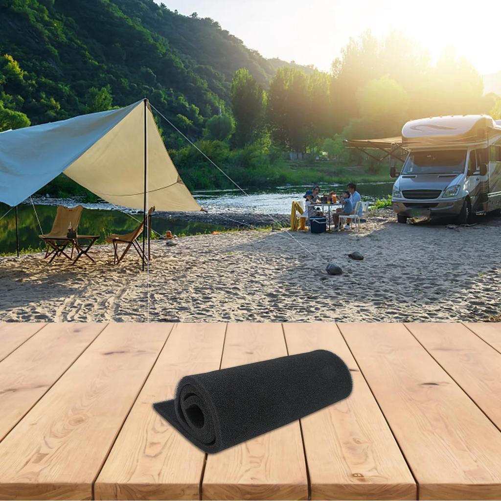 RV Air Conditioning Filter Cotton 1m Cotton Activated Carbon Black Activated Carbon Foam Sponge Air Filter Impregnated Sheet Pad