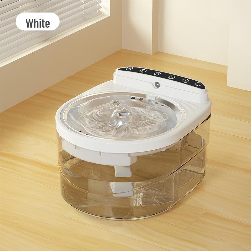 Kabelloser Blumen-Trinkbrunnen für Haustiere mit UV-Sterilisation für Katzen und Hunde