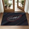 Detroit Red Wings Design Crystal Velvet Rug Soft Decorative Mat for Bedroom Entrance