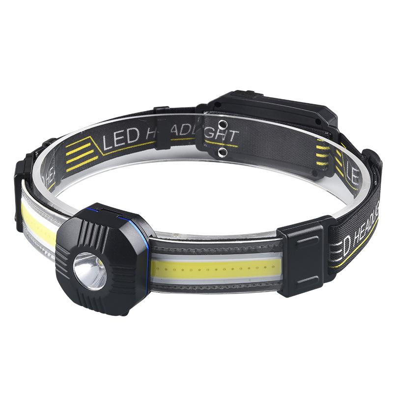 

COB Strong Light Headlamp Rechargeable Portable Head Torch For Fishing Outdoor Riding Camping 10 Lighting Modes Head Flashlight