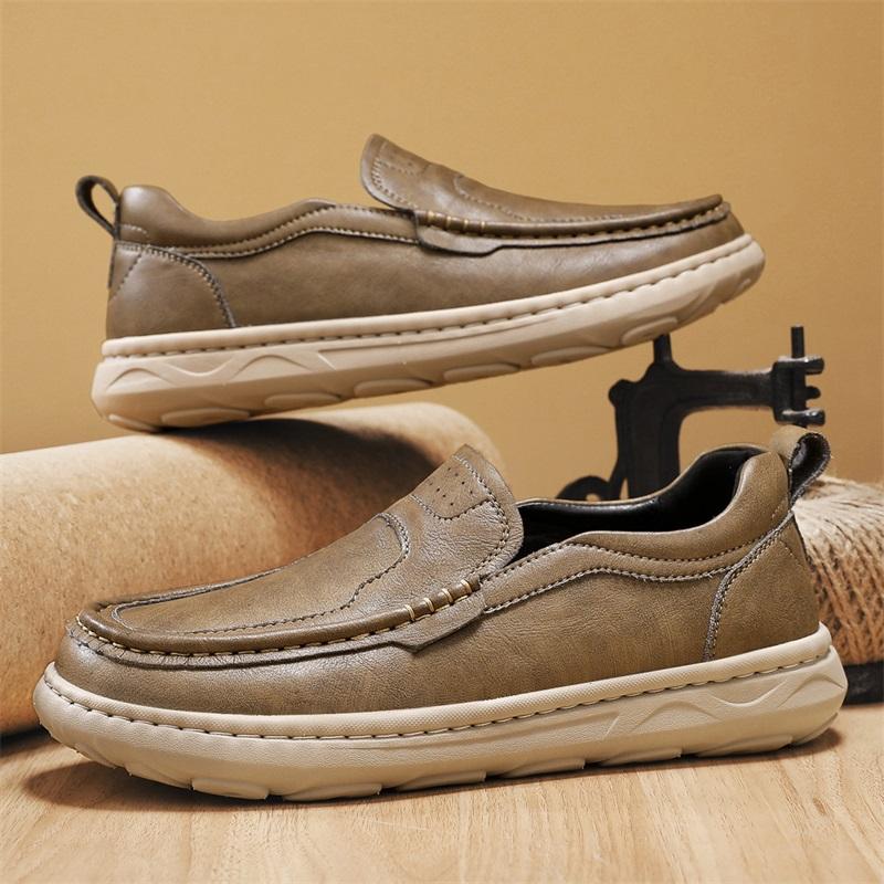 

Мужская кожаная обувь Слипоны Повседневные кроссовки Балетки Обувь для ходьбы 45