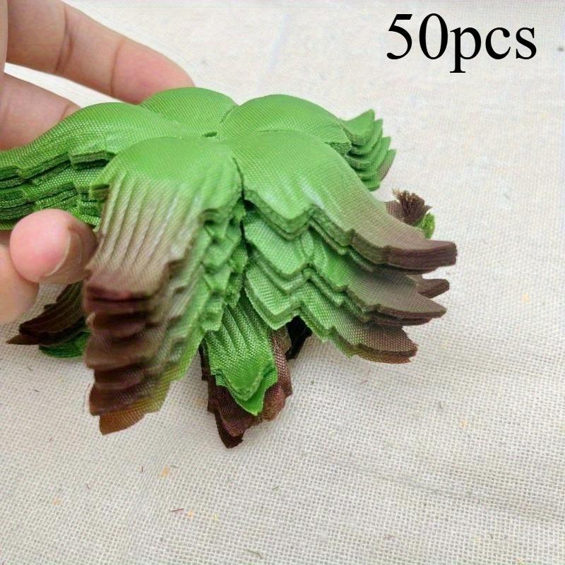 50/100pcs Realistic Simulation Rose Leaf Decoration Rose Holder Accessories - For Home and Party Decoration, DIY Rose Bouquet