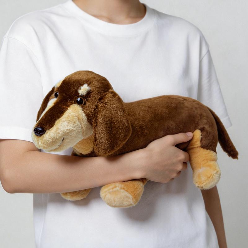 1 Stück Kawaii Dackel Plüschtiere Niedliche Hunde Puppe Gefülltes Weiches Tier Spielzeug Für Geburtstagsgeschenke