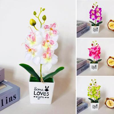 29 * 14 cm künstliche Topfpflanze gefälschte Phalaenopsis-Blume gefälschte Pflanzen