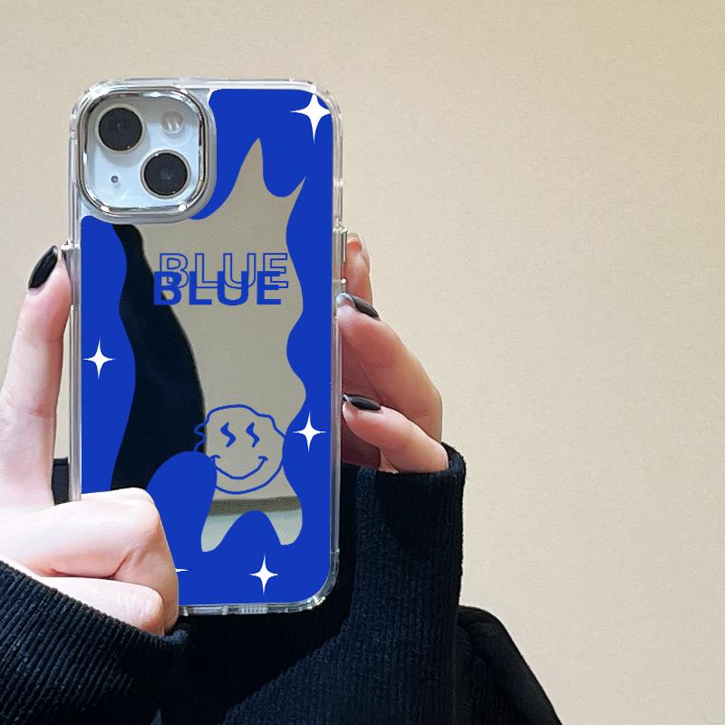 Fundas para teléfonos móviles para iPhone 11 13 XR 15 Pro Max 12 14 Pro Max Funda iPhone 16 XS Max Funda protectora con espejo Espejo Exquisito Dibujos animados Impermeable
