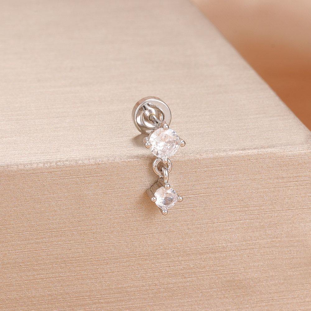 1PC Stainless Steel Star Moon Cartilage Piercing Earrings 18K Gold Plated Helix Tragus Ear Stud Earring Body Jewelry Bijoux Gift