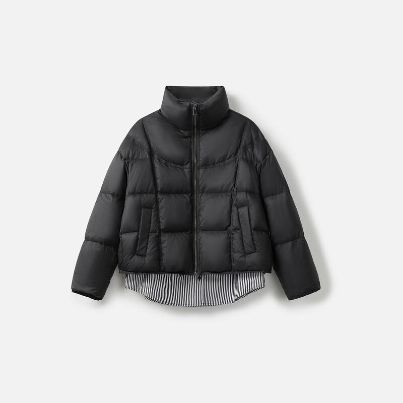 Broadcast Women's Semi-High Collar Loose Fit Short Down Jacket