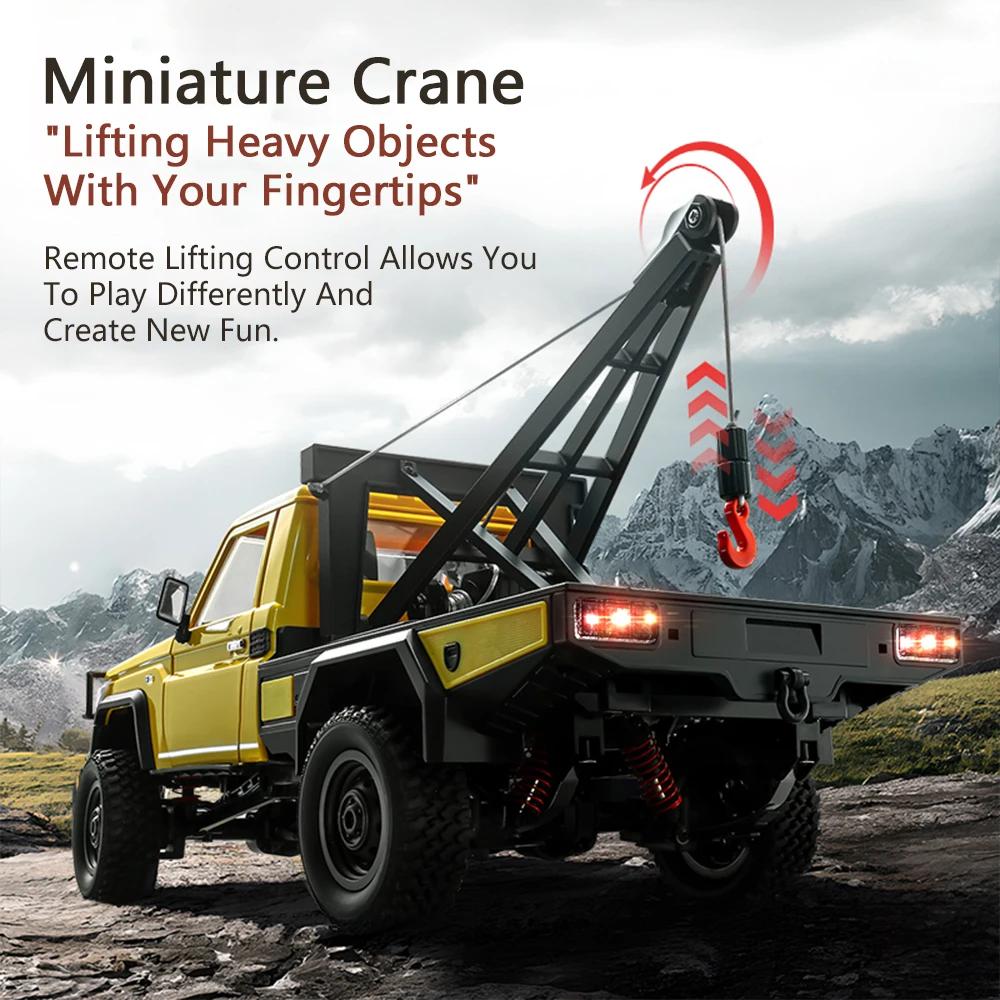 MN82T RC Crawler 1/12 2.4G 4WD Remote Control Off-road Pickup Simulation Crane Vehicle Electric Climbing Car Model Toys for Kids