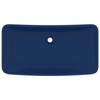 VidaXL Luxury Rectangular Washbasin Countertop Basin Toilet Hand Wash Basin Bathroom Cosmetic Room Home Blue 146957