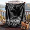Personalized Flannel Throw Blanket,Apache 207 Custom Printed Name, Cozy Plush Blanket For Home Use