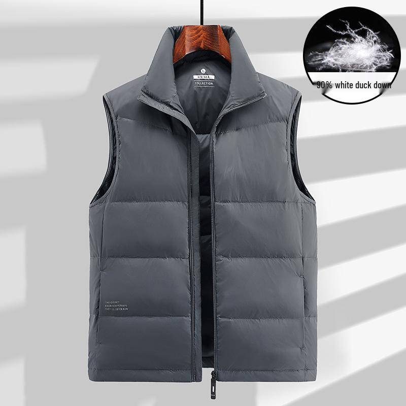 

Scarecrow Men s Plus Size Down Vest - Thick, Warm, Sleeveless Jacket for Autumn/Winter 5XL