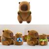 Capybara With Swimming Ring Coconut Tree Plush Toy For Childrens Bedroom Decor