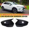 For Mitsubishi Eclipse Cross 2018- Car Sticker Rearview Side Mirror Cover Wing Cap Exterior Door Rear View Case Trim Carbon