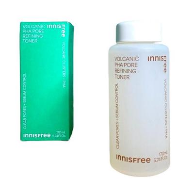 Volcanic PHA Pore Toner 170ml | Exfoliating & Smoothing Korean Facial Toner | Jeju Volcanic Cluster + PHA | Pore Care for Rough & Oily Skin