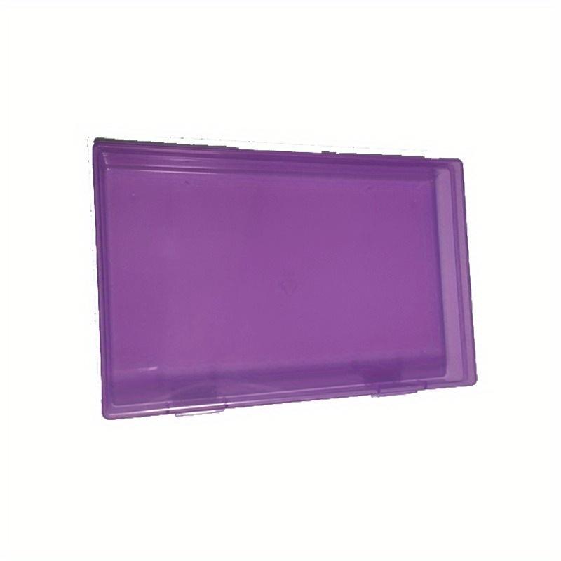 Double Button PP Transparent Plastic Box Hardware Parts Photo Storage Box Rectangular Product Packaging Component Plastic Box