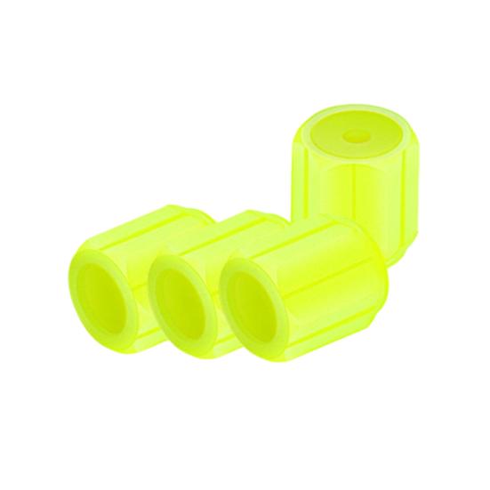 Glow-in-The-Dark Tire Valve Caps Set Universal Waterproof Lights Stem Covers Wear-Resistant Vehicle Tire Valve Caps