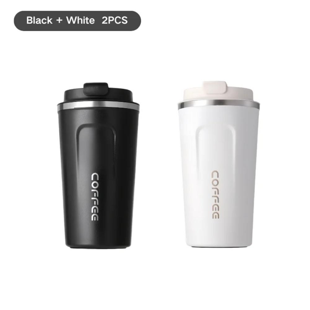 380/510ML Thermo Cafe Coffee Mug Car Thermos Mug Leak_Proof Travel Thermo Cup for Tea Water Coffee Double Stainless Steel