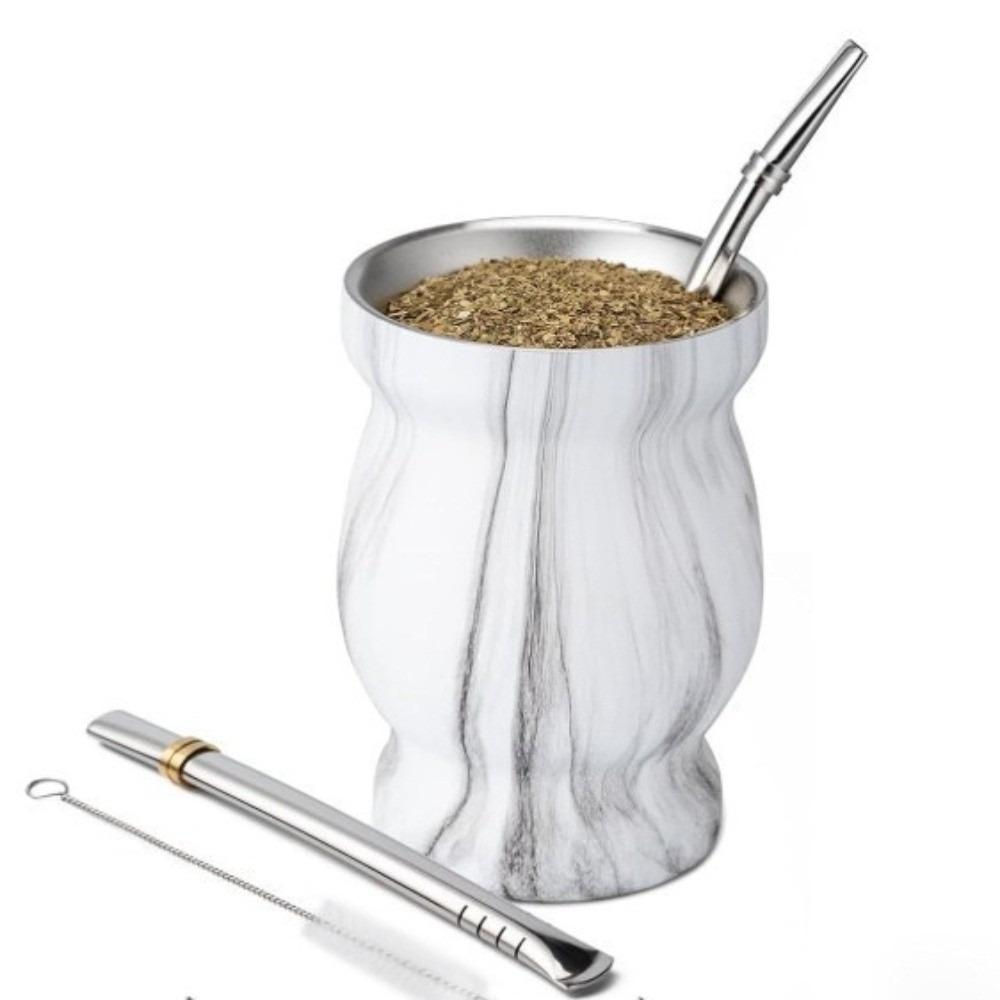 230 ML Yerba Mate Cup Double Wall Straw Cup Fashion Tea Cup Set  Coffee Drinking