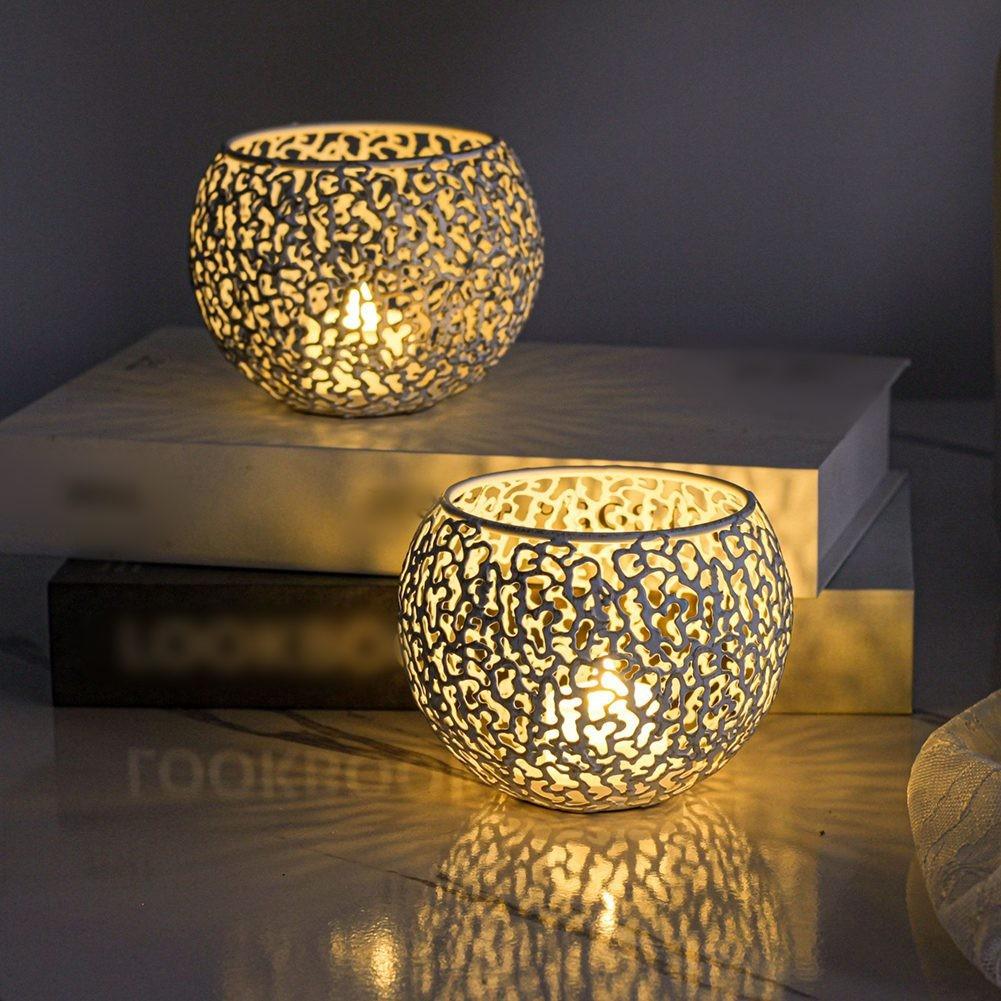 Decorative Candle Holders Gold Metal Candle Holders Charming Patterns