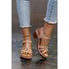 Foreign Trade Summer New Women's Wedge Platform Sandals Cross-border Large Size Fish Mouth Wedge Sandals