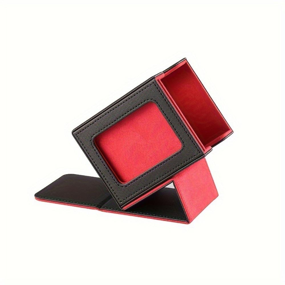 

Карточный органайзер с одним рукавом, с дисплейным окном, коробка для колоды карт, коллекция black red