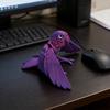 3D Printed Flexible Parrot Model Articulated Bird Figurine with Wing And Movable Joint Collectible Animal Ornaments for Home Office