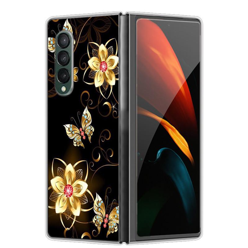 Etui na Samsunga Z Fold 5 Słodkie Modne Twarde Przezroczyste Etui na Telefon dla Samsunga Galaxy Z Fold5 5G ZFold 4 6 5G Powłoka Ochronna ZFold6