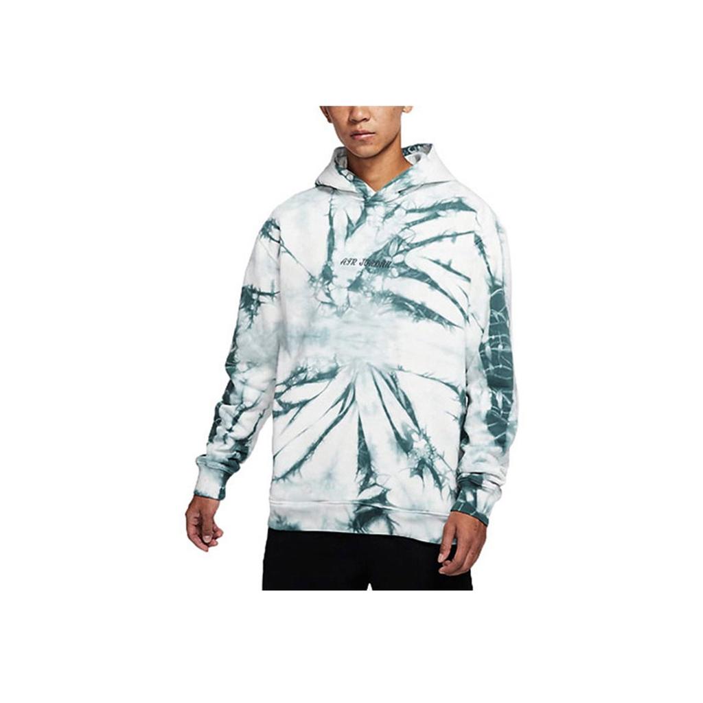 Air Jordan Tie-Dye Sport Hoodie With Large Back Logo Men Tops Green DR2647-133