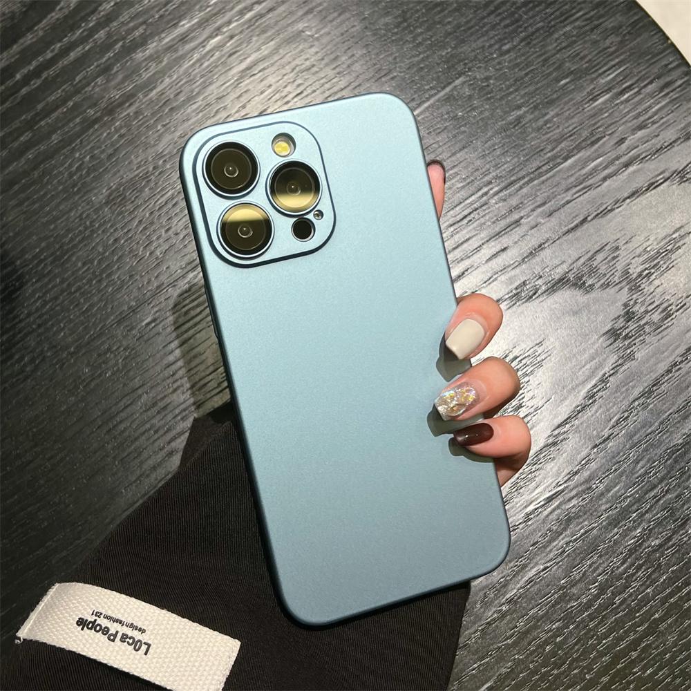 Matte Armor Rugged Plastic Case For 17 Air 16 15 14 13 12 11 Pro Max Plus Luxury Slim Camera Glass Protect Cover