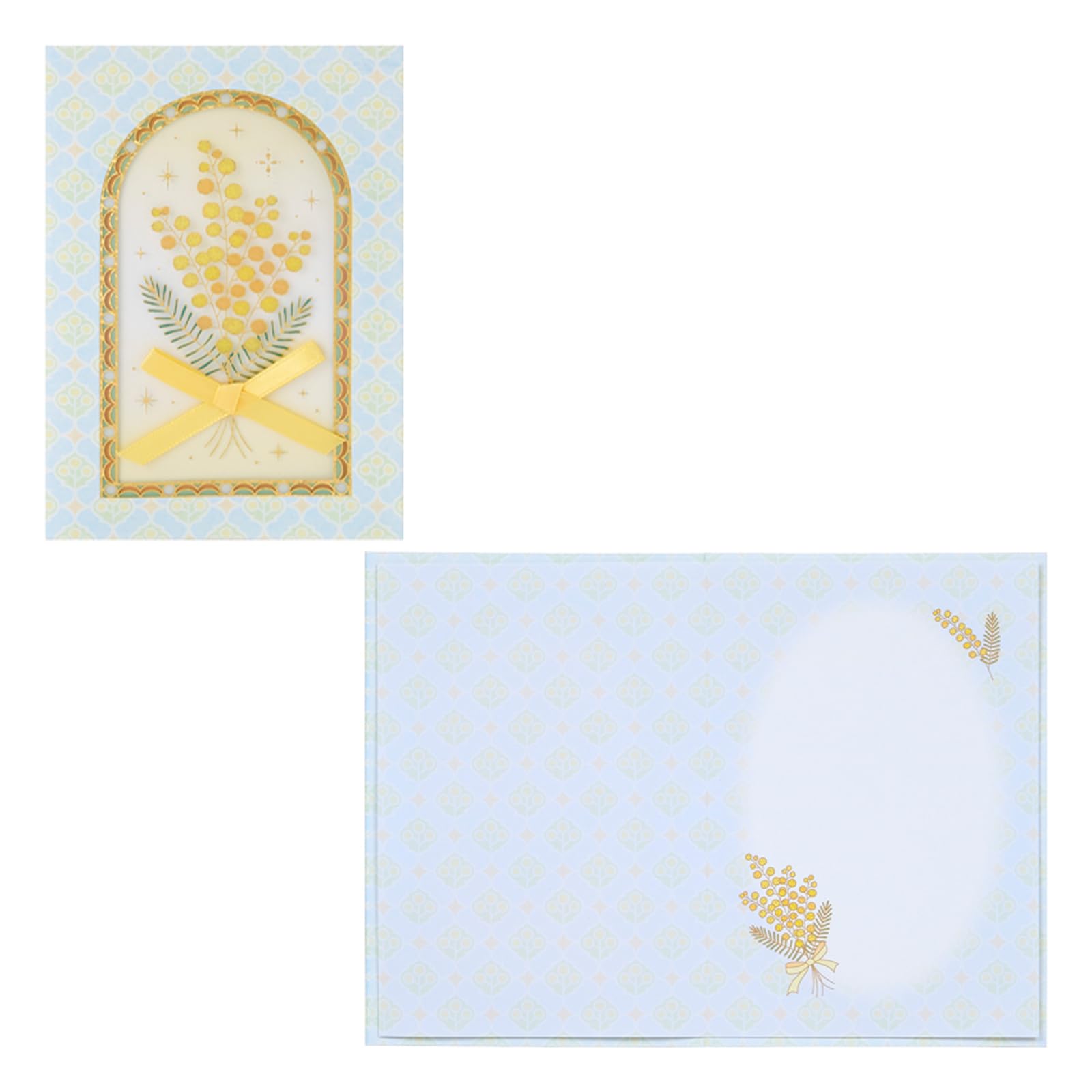 Sanrio Greeting Message 614645 Card, Card, Multipurpose, Mimosa, MU267-5, синий