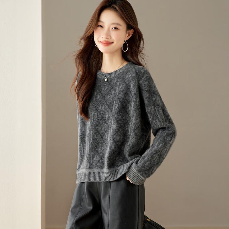 Srcr Women's 100% Cashmere Jacquard Sweater