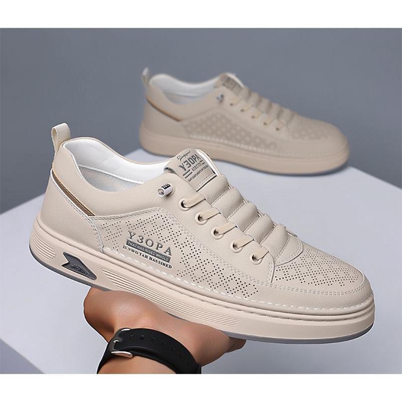 

Весна Лето Мужские Модные Кроссовки Плоские Мягкие Белые Туфли Повседневная Мужская Обувь Дышащая 39 бежевый