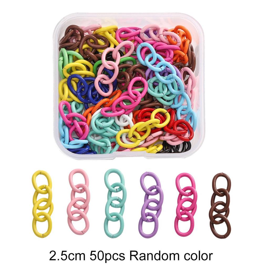 10-300Pcs Boxed Keychain Series Jump Ring Accessories for DIY Jewelry Craft Making Findings