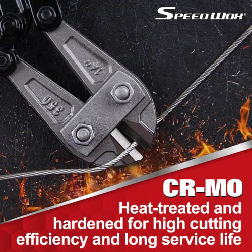 SPEEDWOX Heavy-Duty Bolt Cutter, Bolt Clipper, Wire Cutter, Chain Cutter, Metal Cutter, Rebar Cutter, Cable Cutter, Hard Steel Wire Cutter, Forged Han