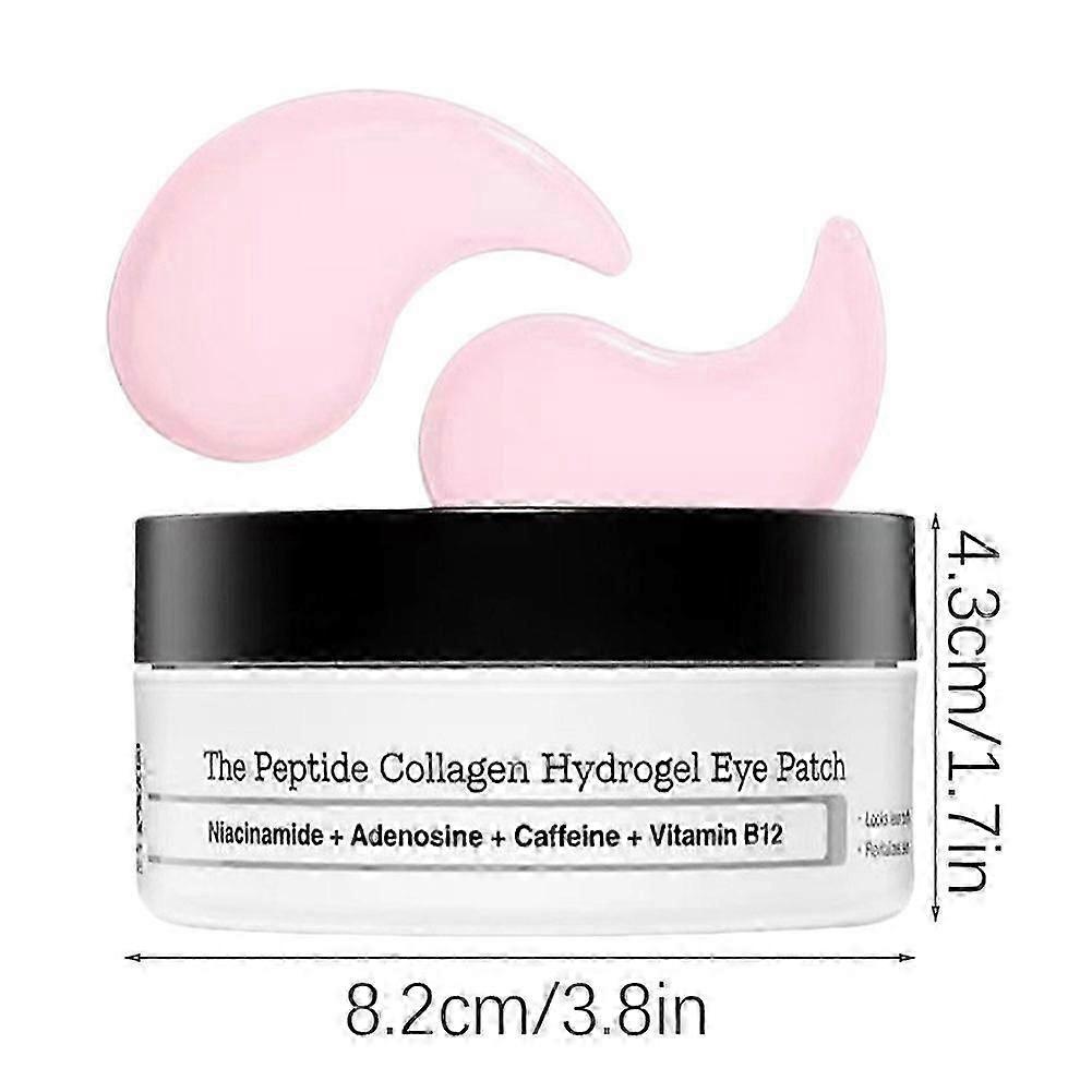 Peptid-Kollagen-Hydrogel-Augenpflaster gegen geschwollene Augen und dunkle Augenringe, Feuchtigkeitsspendende straffende Haut unter den Augen Maske
