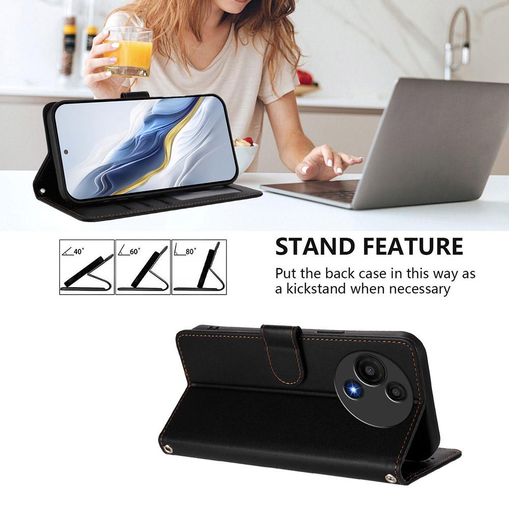 Stylish Leather Phone Case For TCL 605 505 503 502 501 408 406 406S 30 60R K23 K24 K32 K33 Stand Card Slots Holder Wallet Cover