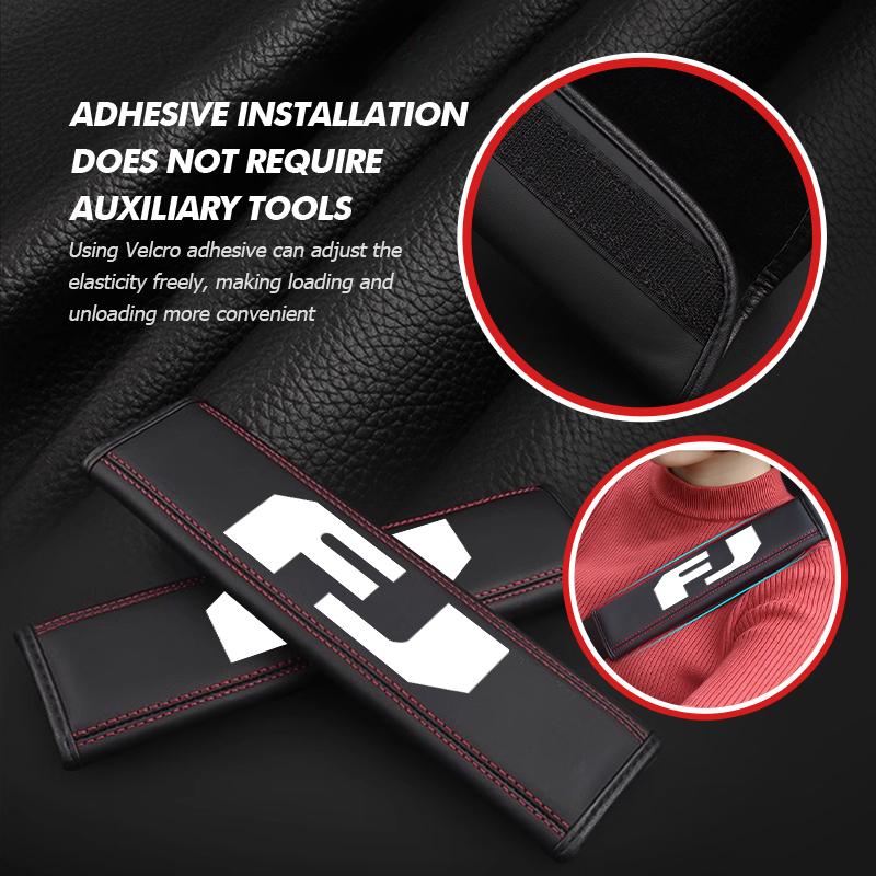 For Toyota Car Seat Belt Cover Adjustable Safety Shoulder Pad Accessories FJ Cruiser 2006 2007 2012 2014 2016 2017