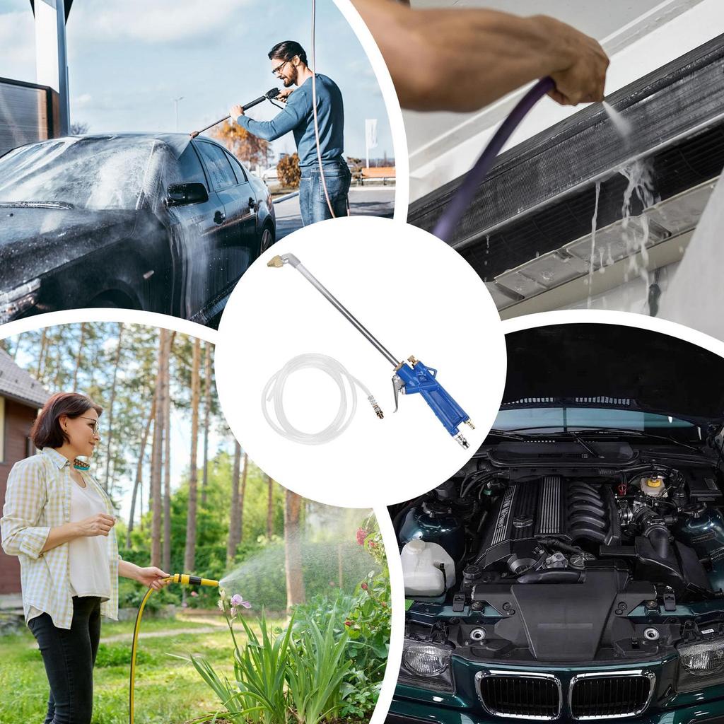 Air Duster High Pressure Compressed Spray Tool With Hose Ergonomic Extension Wand Cleaning Tool For Maintenance Interior