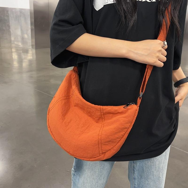 Нейлоновая сумка-хобо женская легкая сумка для мобильного телефона мужская сумка через — фото 4