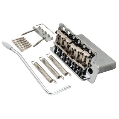 Wilkinson WOV01 Vintage ST Gitaar Tremolo Unit voor Fender Stratocaster elektrisch Chroom 10,5 mm Brug, 6-punts montage, Squier/Mexico gitaren, afwerking.