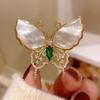 Elegant Women Lapel Pins Exquisite Safety Pins French Butterfly Brooches  Small Gifts