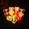 9Pcs/set  Heart-shaped Candles Romantic Qixi Festival Valentine's Day Tea Wax Marriage Proposal