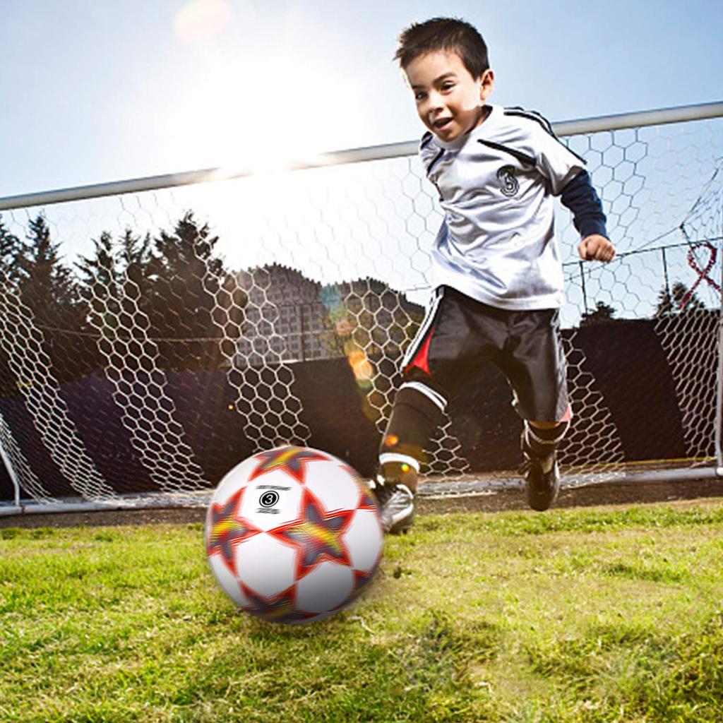 YANYOUDU Pallone da Calcio da Allenamento Famiglia, Leggero, Pallone, Gonfiatore, Tempo Libero, Sport, Star-3