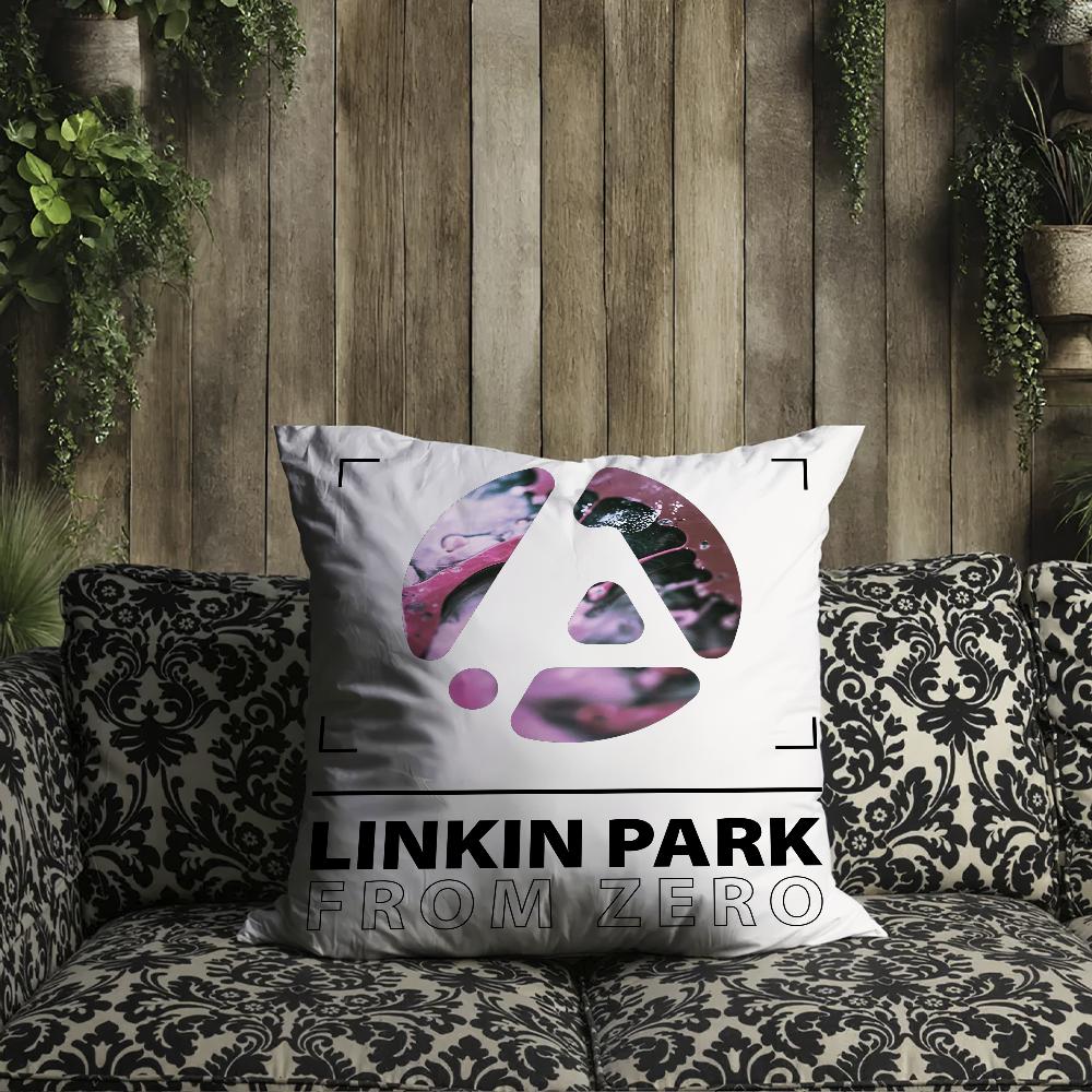 Fodral kudde L-Linkin Fodral Från Noll Kudde Rum Band Park Sovrum Sänggavel Soffa Vardagsrum Ryggstöd Bil Fyrkantig