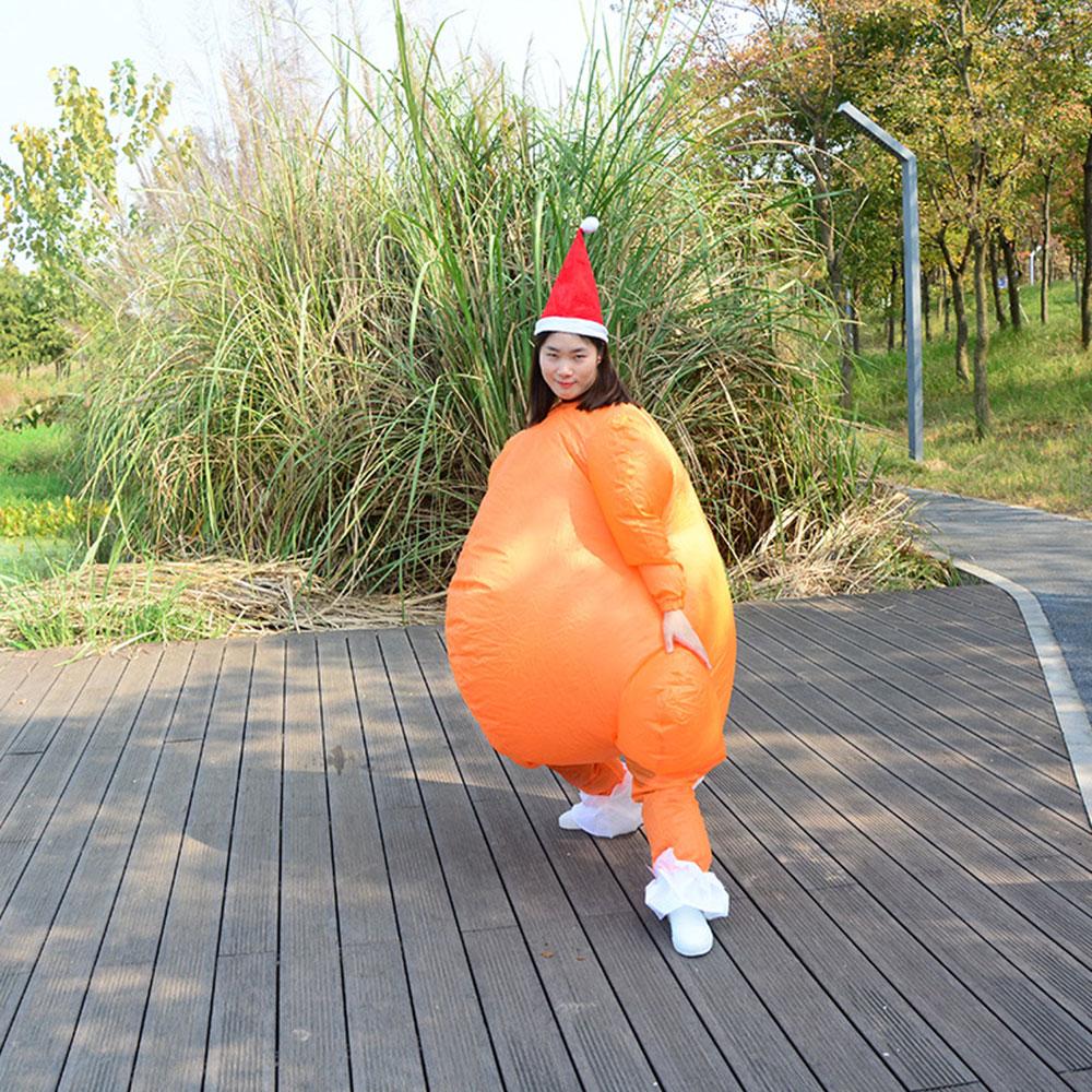 Christmas Inflatable Costume Waterproof Flame Retardant Blow Up Thanksgiving Turkey Costume For Festival Party