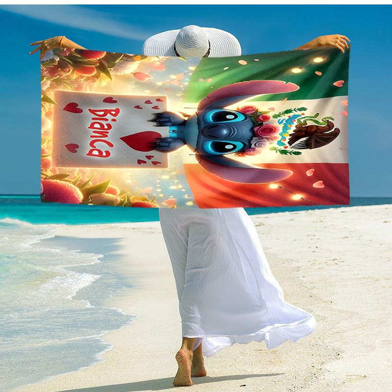 1pc Love Mexico Microfiber Beach Towels Quick Dry Towel Sand Beach Towels Pool for Travel Swim Pool. S072101154
